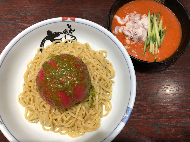 渋谷　ラーメン　道玄坂　七志らーめん　まるごとトマト